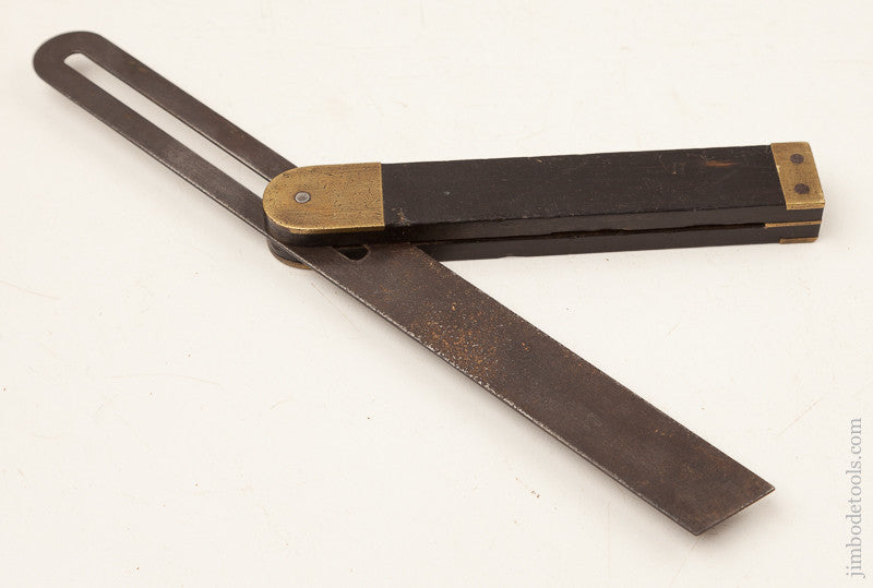 12 inch Ebony and Brass Bevel