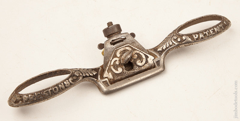  Ornate PRESTON No. 1391 Flat Bottom Spoke Shave 