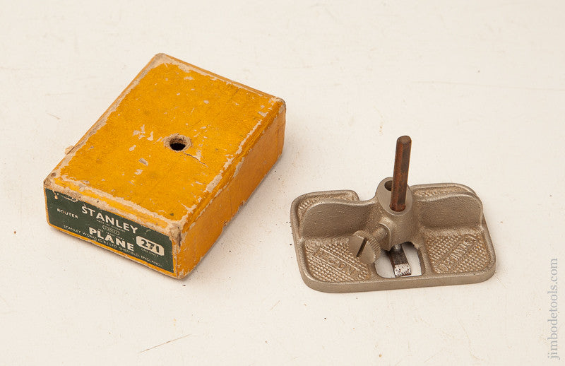 STANLEY No. 271 Router Plane in Original Box with Instructions