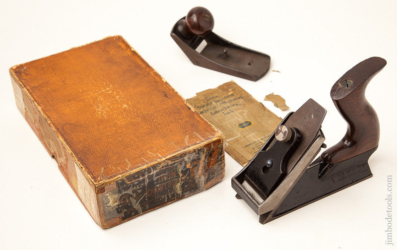  Near Mint! STANLEY No. 72 Chamfer Plane in its Original Box with Bullnose Accessory circa 1885-1938
