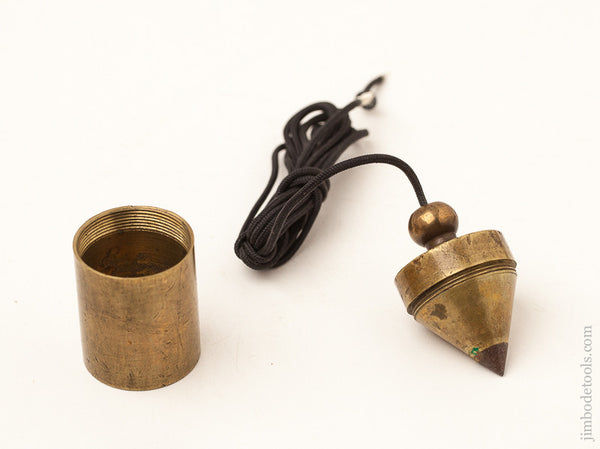 Lovely Brass Plumb Bob with Screw-On Keeper 