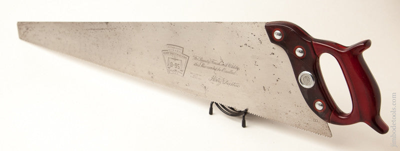 MINT 8 point 26 inch Crosscut DISSTON D95 Hand Saw 