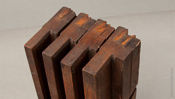 Fine MATCHED Graduated Set of Side Bead Moulding Planes by BUCK 261 EDGEWARE ROAD LONDON circa 1869-1909 - 71883R