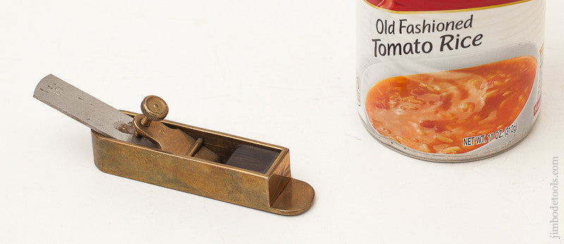 Miniature 3 1/8 inch Brass Mitre Plane by BOB HOWARD