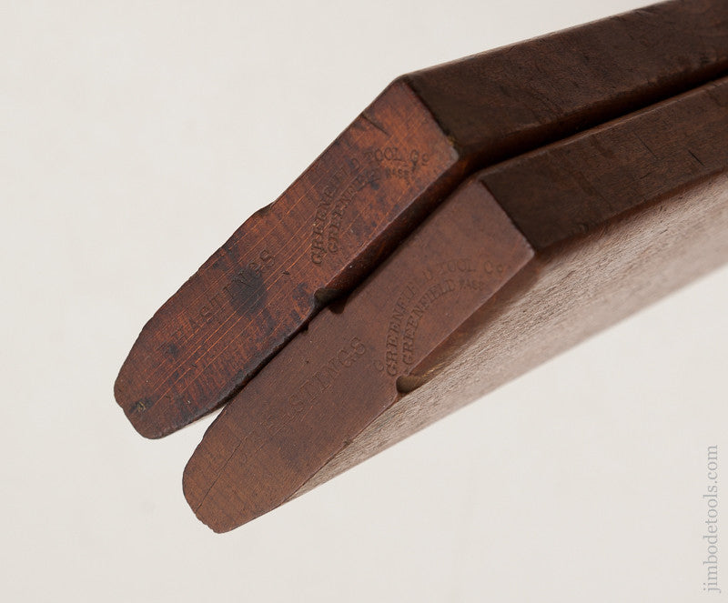 Pair of 1/2 inch Table Joint Molding Planes by GREENFIELD TOOL CO circa 1851-83 FINE