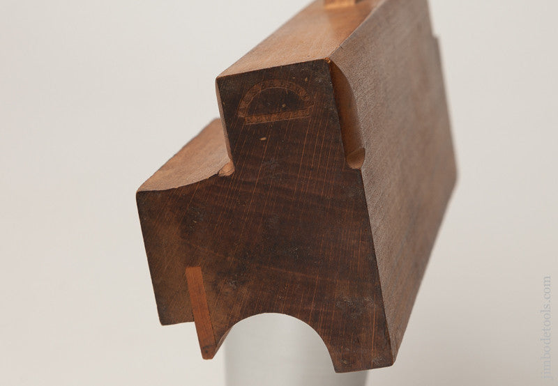 1 1/2 inch Side Bead Molding Plane by A&E BALDWIN NEW YORK circa 1830-1841 EXTRA FINE