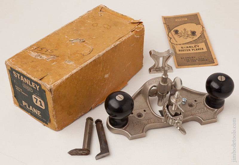 STANLEY No. 71 Router Plane 100% COMPLETE in Original Box 