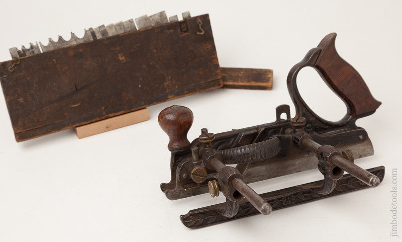 STANLEY No. 45 Combination Plane Type One with 18 Cutters 