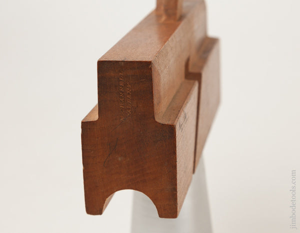 Crisp & Fine! 1 1/4 inch Nosing Plane by M. CRANNELL ALBANY circa 1843-78