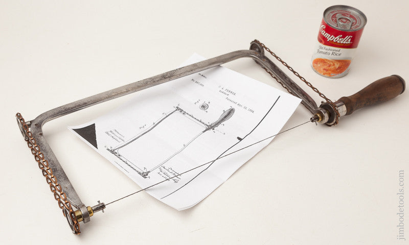 Fantastic FENNER's April 22, 1884 Patent Coping Saw