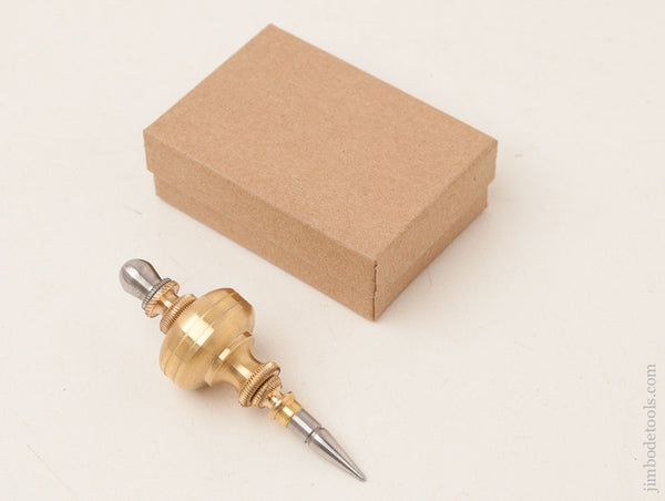 Beautiful! Modern Maker 4 ounce 3 1/2 inch Brass and Steel Plumb Bob MINT