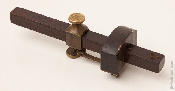 Rare! BLAISDELL'S June 23, 1868 Patent 8 1/2 inch Articulating Marking and Mortise Gauge