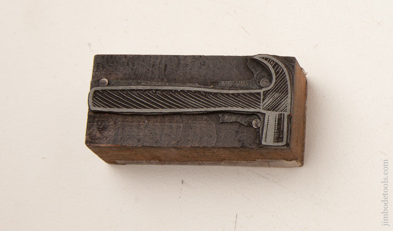 2 1/4 x One inch Hammer Print Block