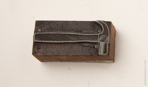 2 1/4 x One inch Hammer Print Block