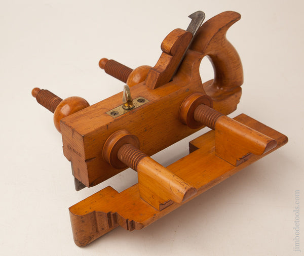 Gorgeous Beech and Boxwood Screw Arm Plow Plane 