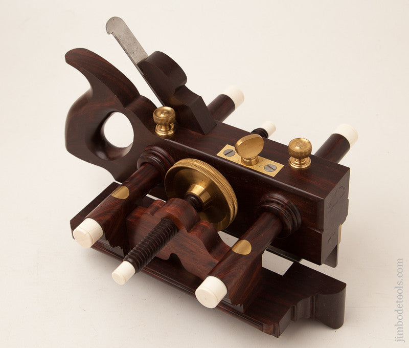 Stunning! Rosewood SANDUSKY TOOL CO No. 141 Center Wheel Plow Plane by JIM LEAMY 