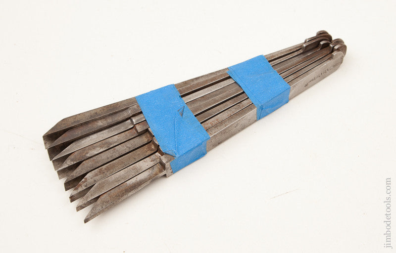 User Set of 8 Graduated Plow Plane Irons by WARD