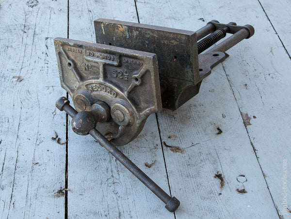 Fine and Flawless RECORD No. 52 1/2 Vintage Heavy Duty Quick Release Woodworking Vise 