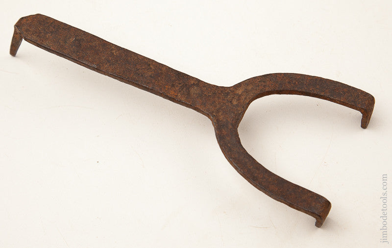 18th Century 3 1/2 x 9 3/4 inch Iron Trivet