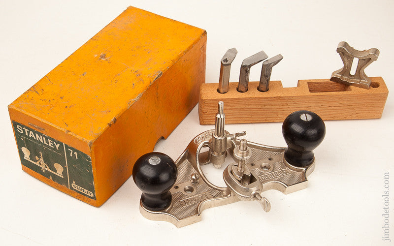 STANLEY No. 71 Router Plane DEAD MINT in Original Box
