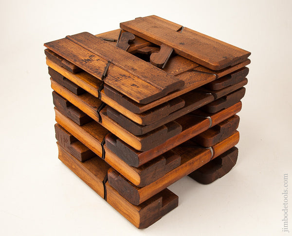 Complete Harlequin Set of 18 Hollows & Rounds Molding Planes