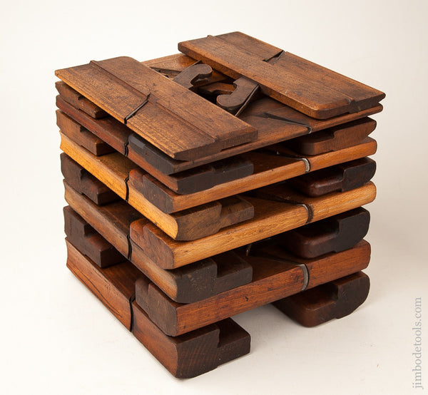 Complete Harlequin Set of 18 Hollows & Rounds Molding Planes