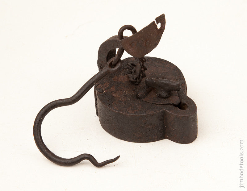 Fantastic! 18th century Whale Oil Crusie Lamp or Betty Lamp 