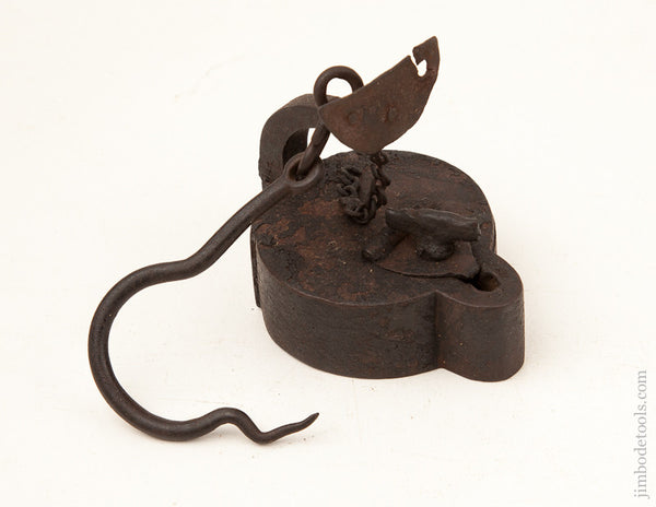 Fantastic! 18th century Whale Oil Crusie Lamp or Betty Lamp 