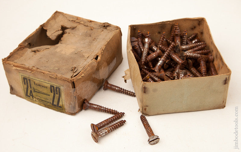 Four Pounds of Steel 2 1/4 x 22 Wood Screws