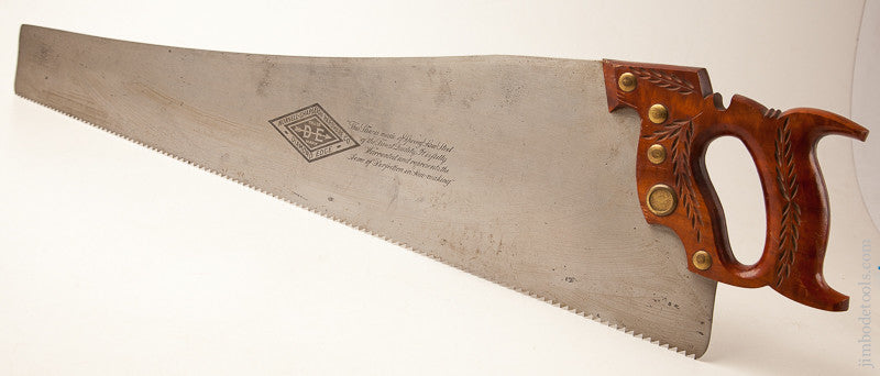  NEAR MINT! 5 point 28 inch NORVELL-SHAPLEIGH HARDWARE CO. Hand Saw 