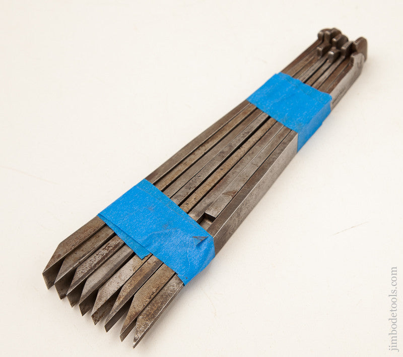 User Set of 8 Graduated HILDICK Plow Plane Irons