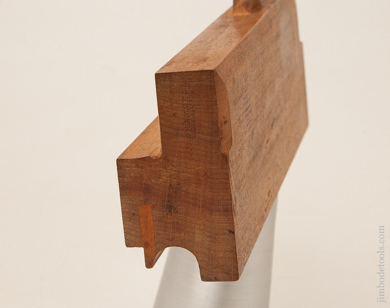 Extra Fine 7/8 inch Side Bead Molding Plane by M. CRANNELL ALBANY NY circa 1843-78 NEAR MINT