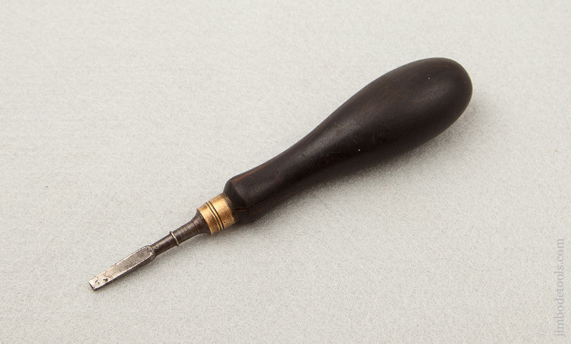 5 3/16 inch Ebony Handled Gunsmith's Screwdriver 