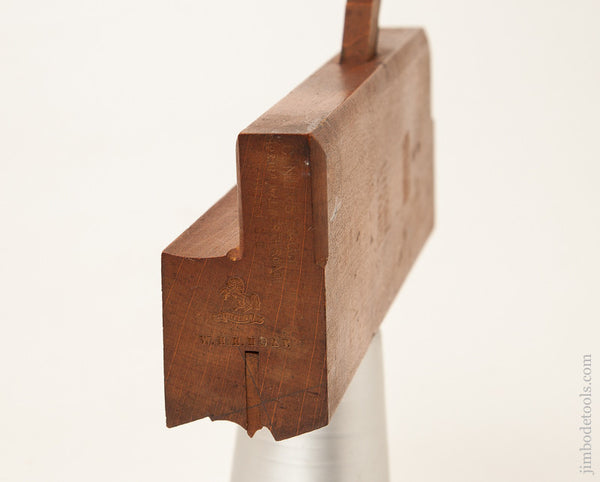 Extra Fine! 1 3/4 inch Wide Crispy Complex Moulding Plane by NURSE LONDON circa 1895-1905 NEAR MINT