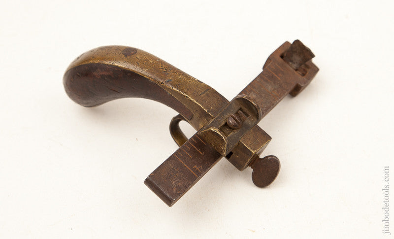 Rosewood and Brass Six inch OSBORNE Draw Gauge with Gauge
