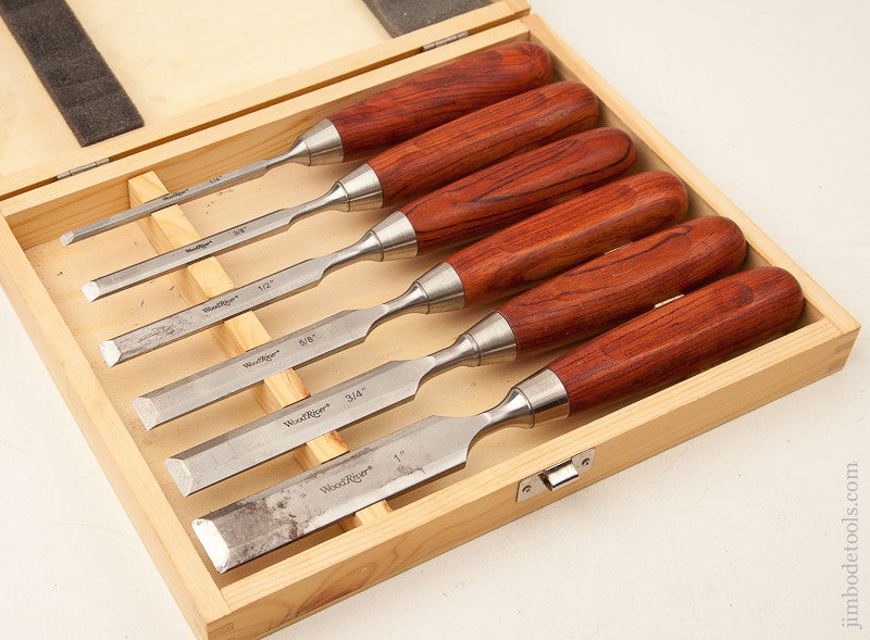 Set of Six WOOD RIVER Chisels in Original Box