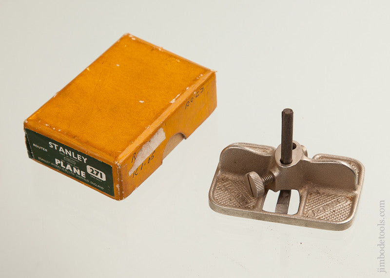 STANLEY No. 271 Miniature Router Plane with 1/4 inch Cutter MINT in Original Box
