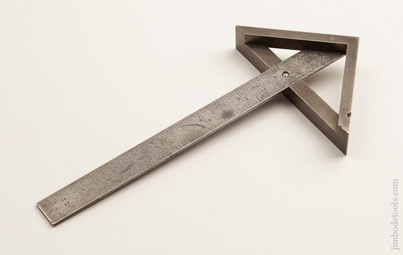 AMES July 6, 1852 Patent Six inch Center Finding and Try Square 