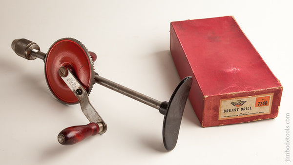 MILLERS FALLS No. 7740 Breast Drill MINTY in Original Box 