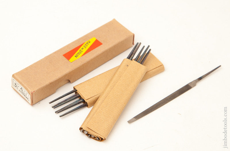  One Dozen 3 1/2 inch Taper Saw Files MINT in Box 