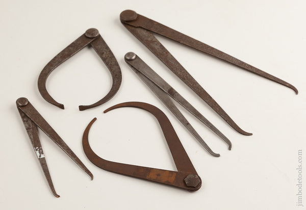 Lot of Five Calipers