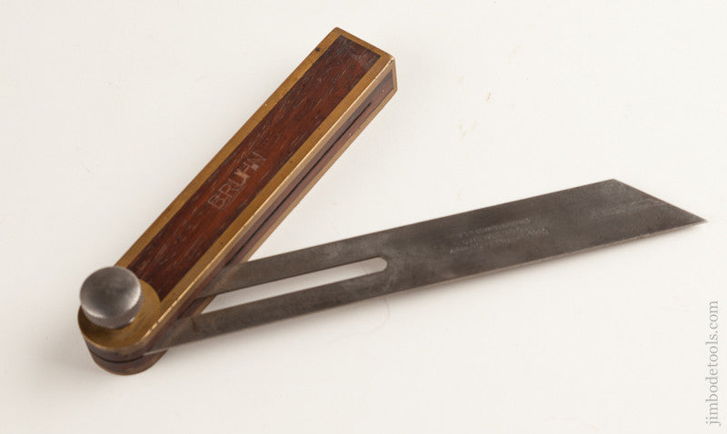 Rare & Fine! GOODELL PRATT 8 inch Rosewood and Brass Bevel 
