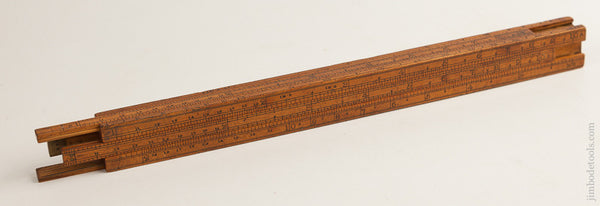 RARE Gauger's Boxwood Sliding Rule with Four Slides FINE