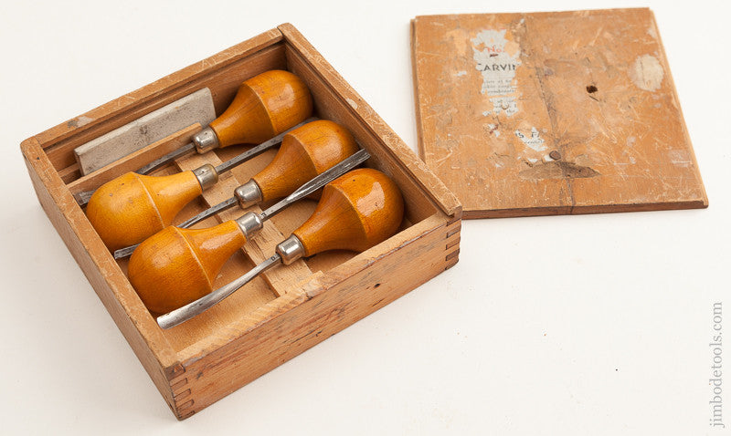 MILLERS FALLS Six Piece Carving Set in Original Box