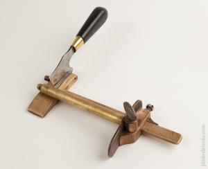 RARE Extra Long 11 inch BLANCHARD Leather Plow with Ebony Handle