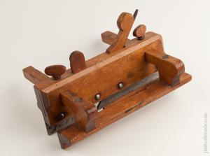 EXTRA FINE Yellow Birch Plow Plane by I:LINDENBERGER circa 1785-1817