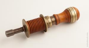 Stunning 8 3/4 inch Boxwood and Brass Italian Bow Drill