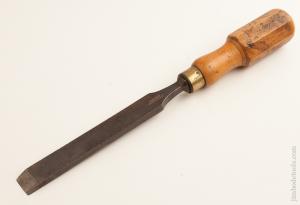 1 x 14 1/2 inch I. SORBY Boxwood Handled Heavy Tang Framing Chisel