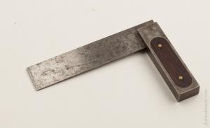 Five inch ST. JOHNSBURY TOOL CO. Rosewood and Steel Try Square