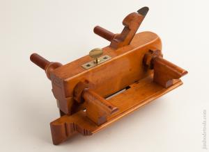 All Boxwood Plow Plane by WING H. TABER FAIR HAVEN MASS. circa 1833 SUPERFINE!